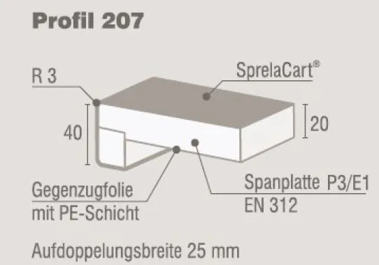 Fensterbank Sprela Select Profil 207