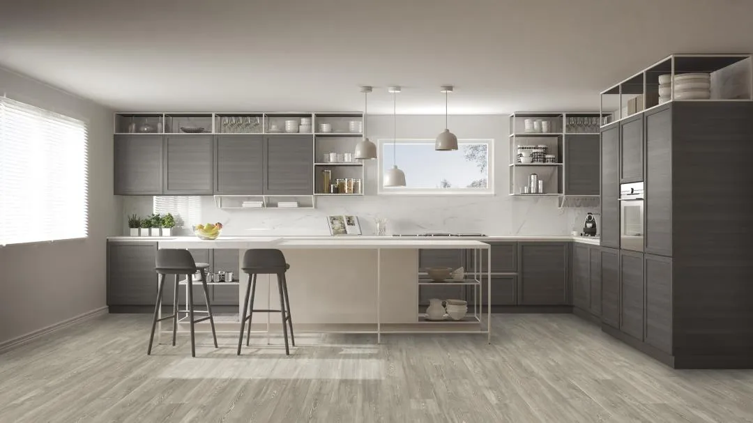 Kork Designboden Smoke Oak Grey
