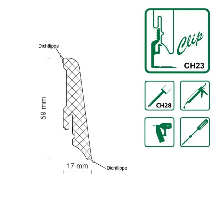 Sockelleiste FN PVC 714921
