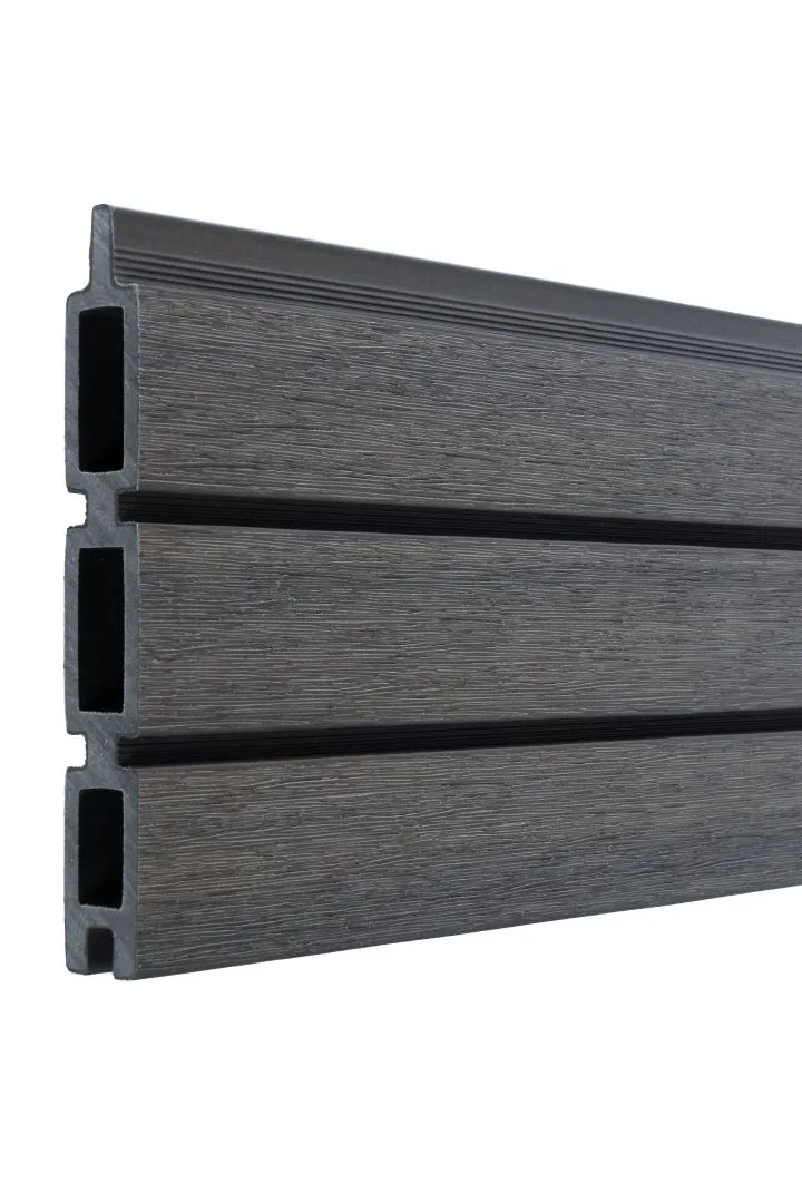 WPC Zaunprofil Modern dark grey