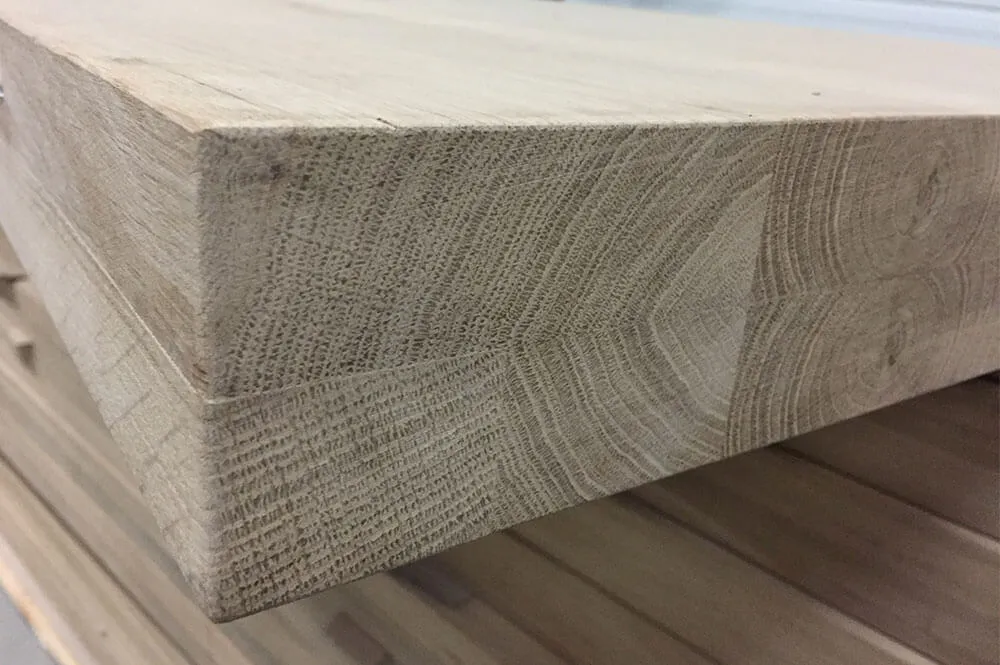 Eichen Tischplatte Twin Line
